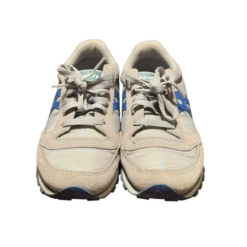 Saucony Jazz Low Pro Blue Gray Sneakers Mens Size 5 Classic Retro Running Shoes